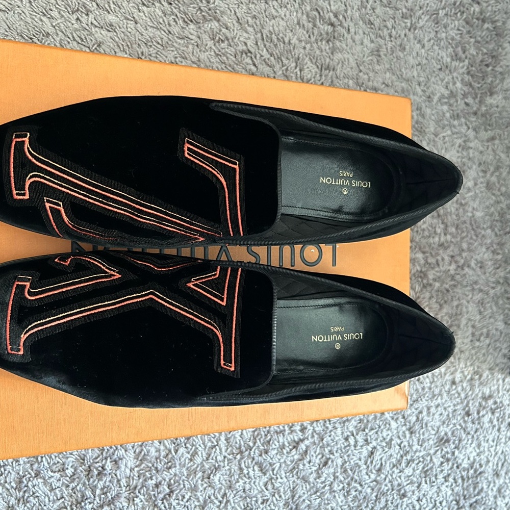 Louis Vuitton Men's Black Loafers